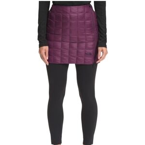 The North Face Plum Quilted Mini Skirt Sz S